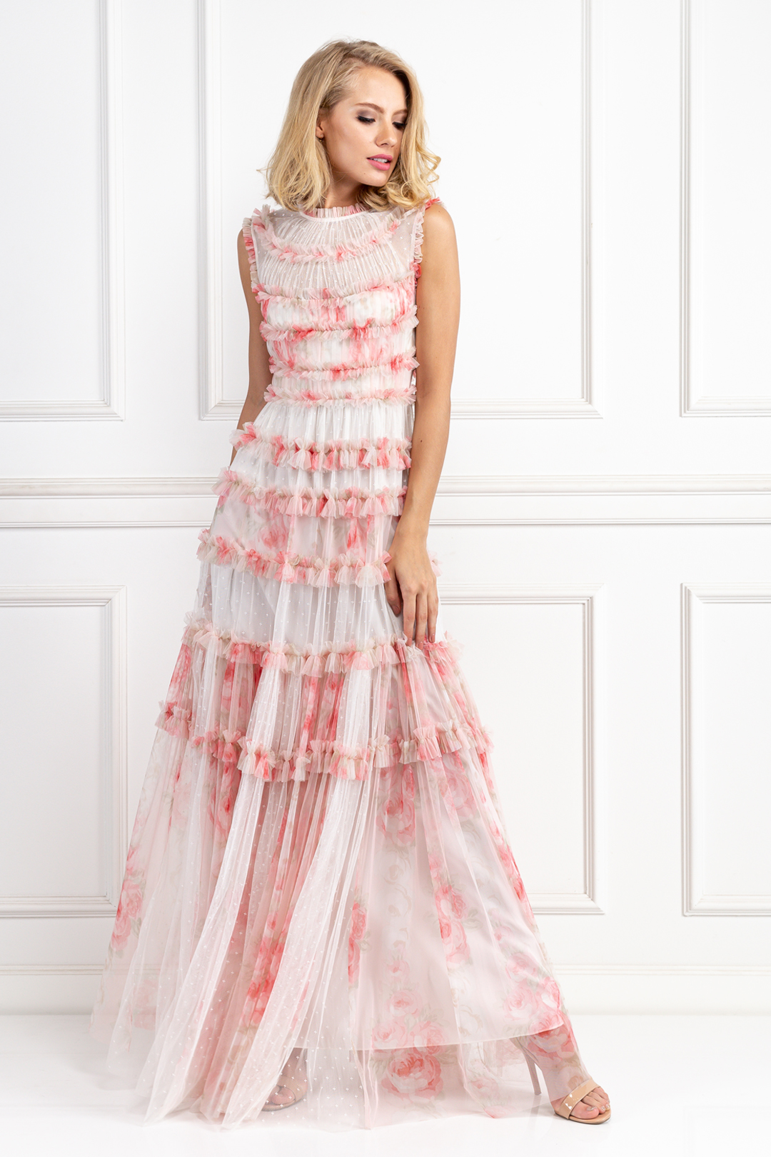 Vestido Needle and thread rosa