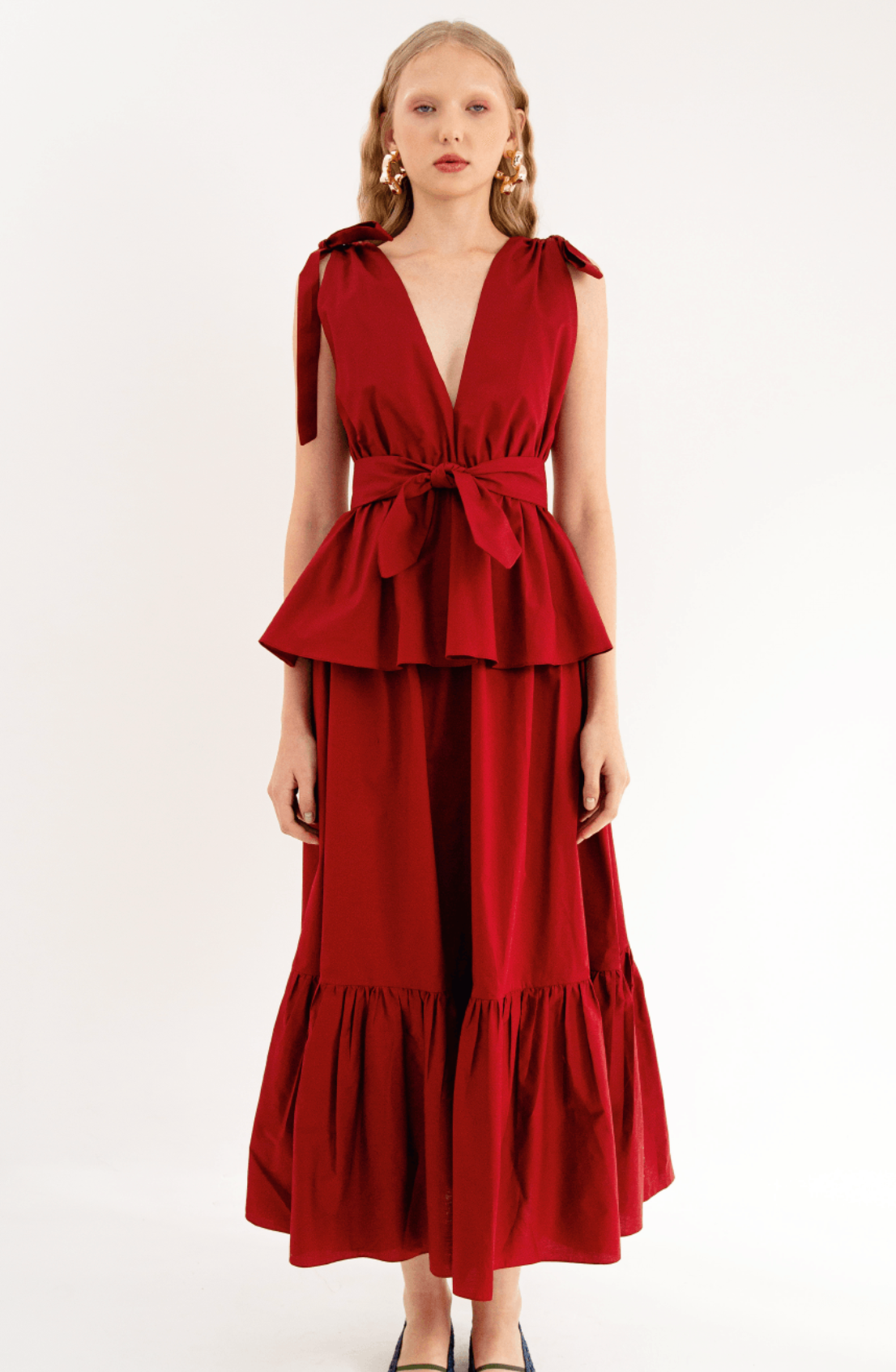 Vestido Peplum MadNomad Vermelho
