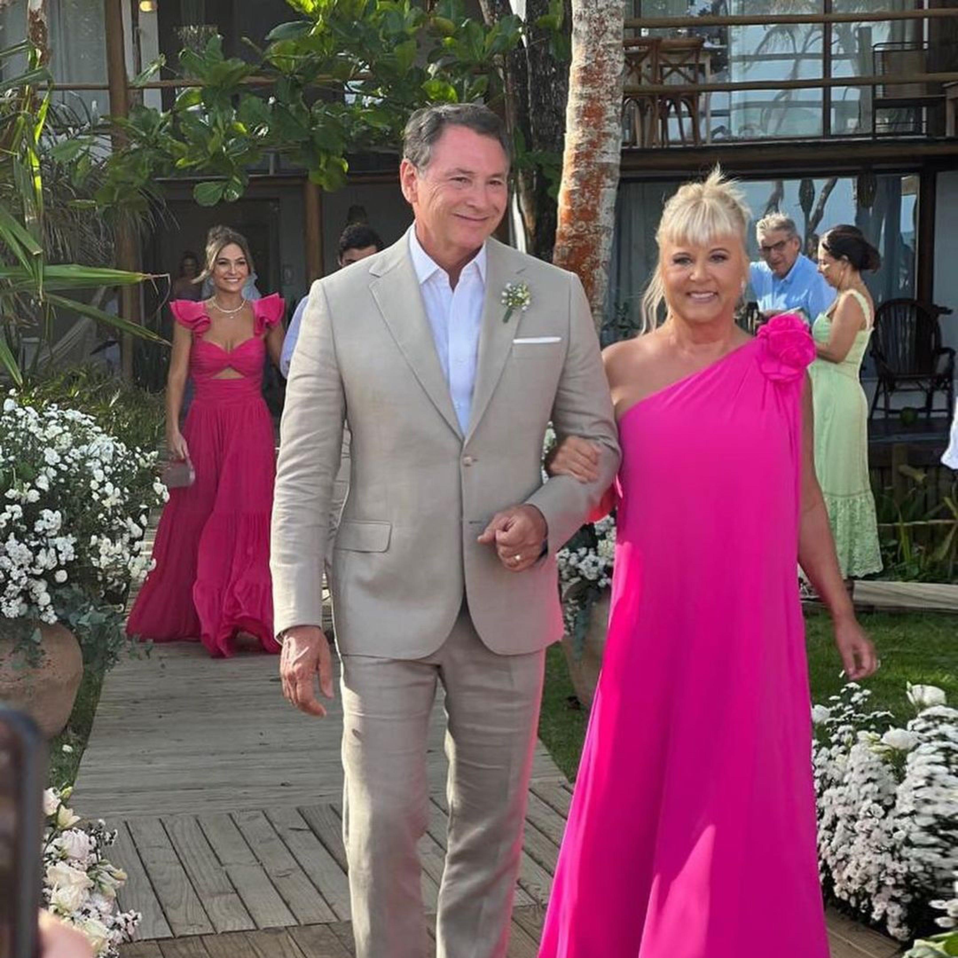Vestido de Seda Isabella Narchi Pink